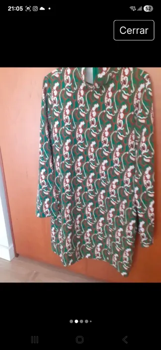 Vestido midi estampado estilo 60s