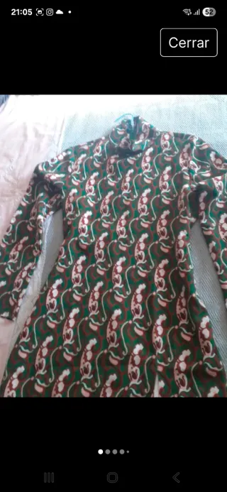 Vestido midi estampado estilo 60s