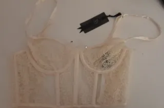 Corsé Victoria's Secret 32B Encaje Beige