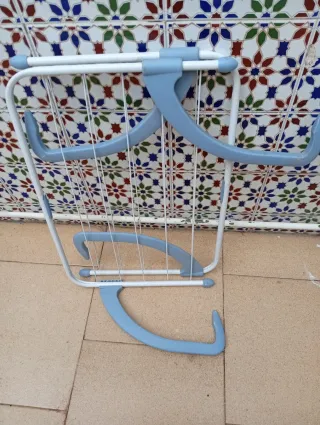 Tendedero plegable metal y plástico