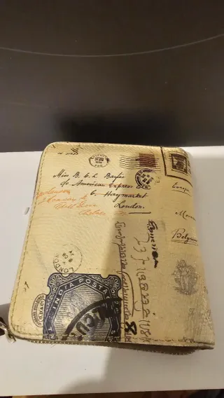 Cartera Alexander McQueen Beige Calavera de piel