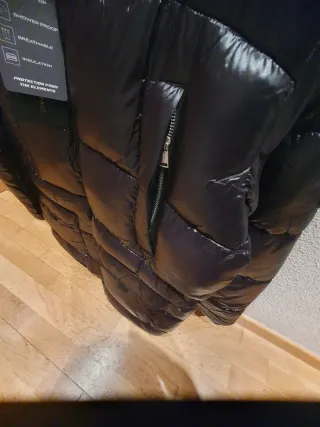 Chaqueta plumas de JD 3/4 negra