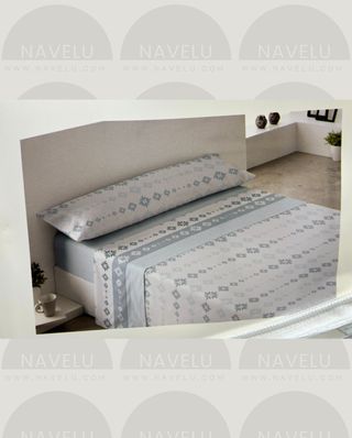 Sábanas Coralina Celeste - Todas las medidas