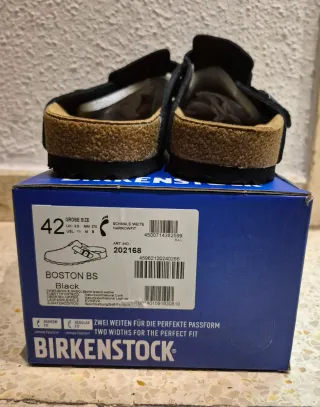 Birkenstock Boston Negras