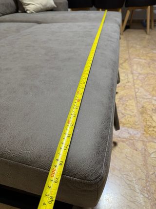 Sofá modular tela beige/gris