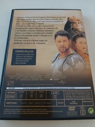 DVD Gladiator El Patriota Mamma Mia