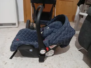 Carro de bebé multiposición con silla de coche max