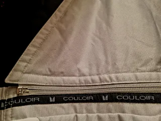 Traje de esquí mujer rojo y gris