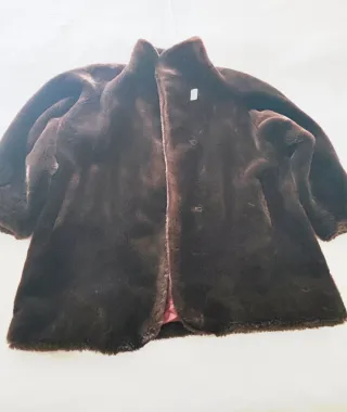 Chaquetón Pelo Sintético Talla 46/48 Vintage