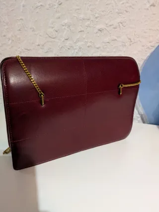 Bolso de piel de hombro Zara