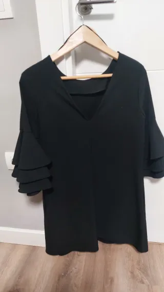 Vestido negro Zara Talla S