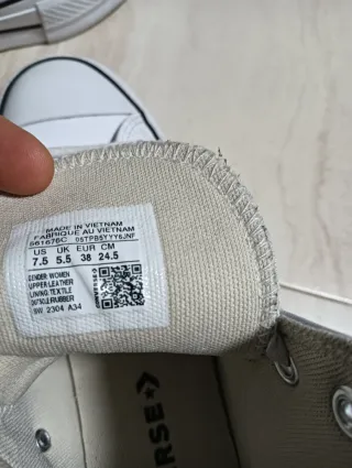 Deportivas altas Converse blancas