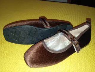 Zapatos planos marrones mujer