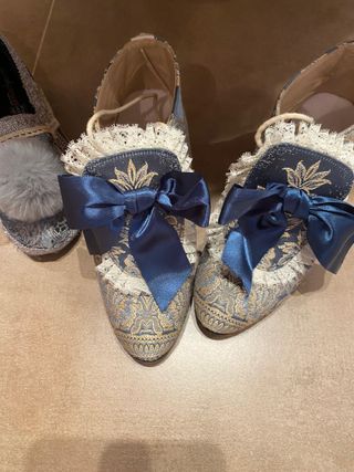 Traje de Fallera Azul y Gris  Oportunidad