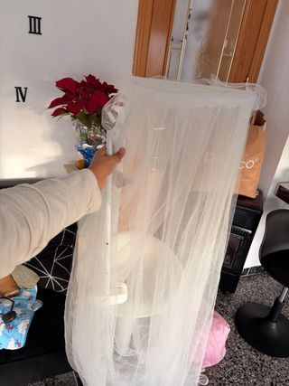 Mosquitero blanco para cuna