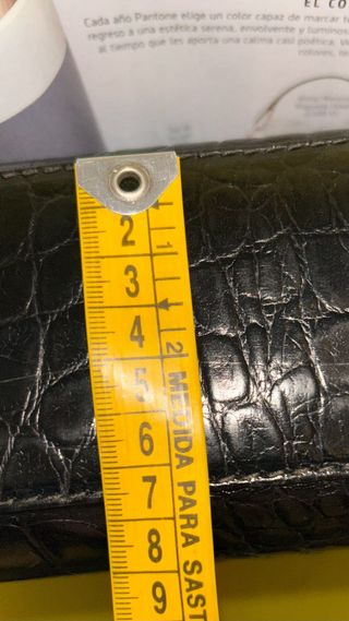 Bolso Vintage Piel Cocodrilo Negro