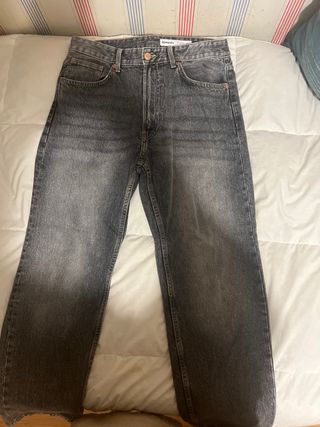 Pantalón Bershka negro/gris Talla L (40)