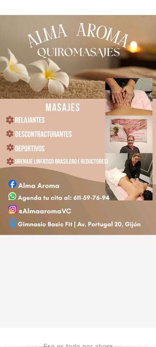 Masajes relajantes, descontracturantes, deportivo,