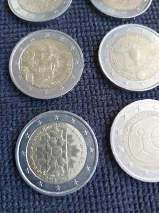 Lote 6 Monedas 2 Euros Conmemorativas