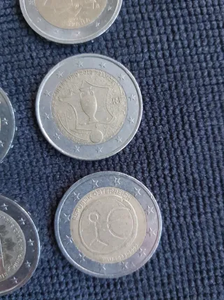 Lote 6 Monedas 2 Euros Conmemorativas
