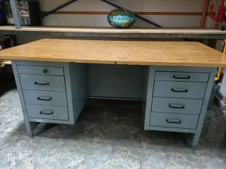 Mesa de oficina metálica 160x80x75