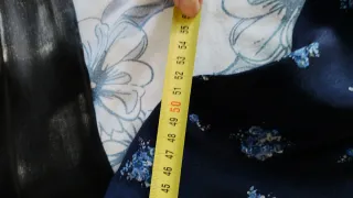 Vestido azul floral talla XXL