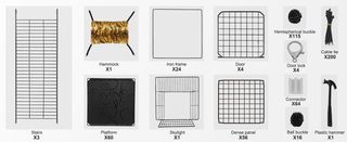 Jaula Grande para Gatos con Hamaca