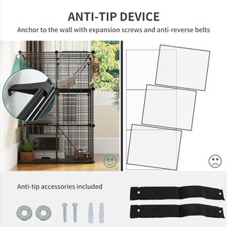 Jaula Grande para Gatos con Hamaca