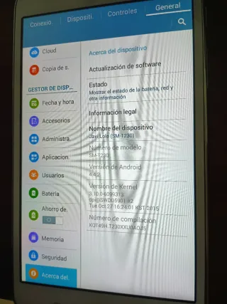 Tablet Samsung Blanca