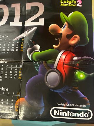 Calendario Poster 2012 Kid Icarus y Luigis Mansion