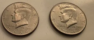 2 Monete Mezzo Dollaro USA