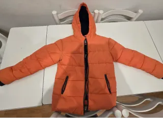Chaqueta niño invierno naranja T.11-12