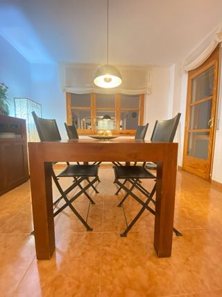 Mesa comedor extensible madera teca