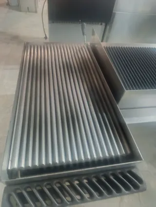 Barbacoa a gas con mueble