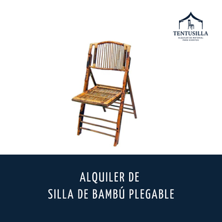 Alquiler de Mesa Alta de Bambú Plegable en Sevill