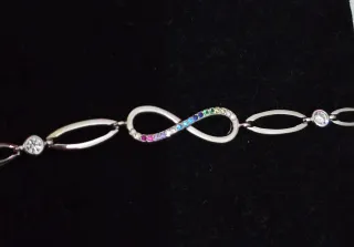 Pulsera Lotus Style Plata 925 Infinito Multicolor