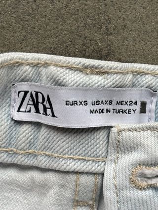 Falda pantalón Zara denim azul