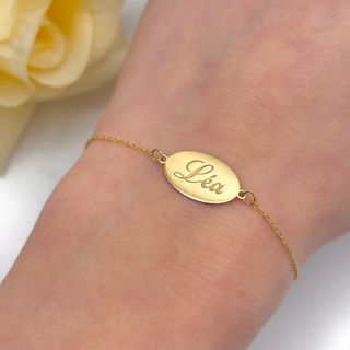 Pulsera de oro 18kt nombre Léa