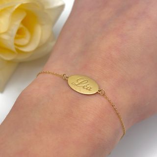 Pulsera de oro 18kt nombre Léa