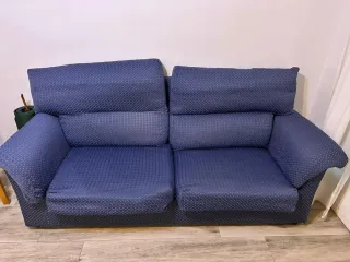 Sofá de 2 plazas azul