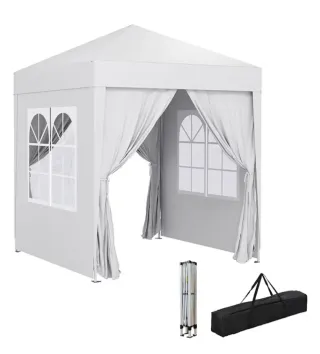 Carpa plegable blanca