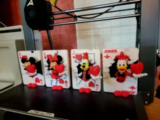 4 Figuras Disney: Mickey, Minnie, Pluto, Donald