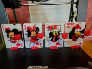 4 Figuras Disney: Mickey, Minnie, Pluto, Donald