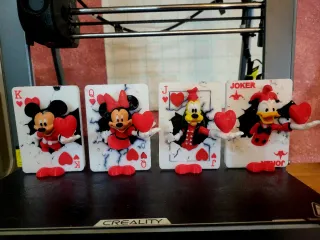 4 Figuras Disney: Mickey, Minnie, Pluto, Donald
