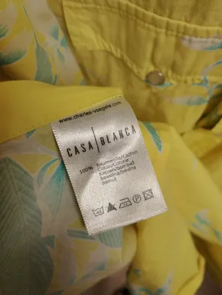 Camicia Casablanca XXL Giallo Floreale