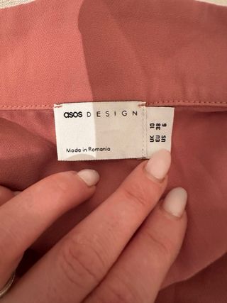 ASOS Abito Rosa Lungo con Cintura