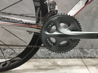 Bicicleta Orbea onix Blanca y Roja