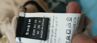 Jersey rayas mujer beige y negro