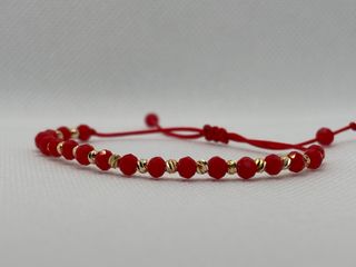 Pulsera ajustable plata 925 bañada en oro