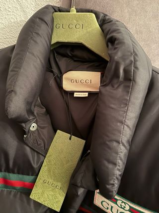 Chaqueta Plumón GUCCI Negra Original - Water Repel